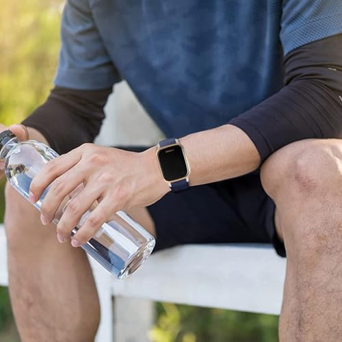 Issinlky Bracelet en silicone souple 22 mm compatible avec Garmin Venu 2/3/Vivoactive 4/Galaxy Watch 3 45 mm/Watch 46 mm/Gear S3 Frontier/S3 Classic/Huawei GT 4, bracelet sport pour homme et femme – vue 6