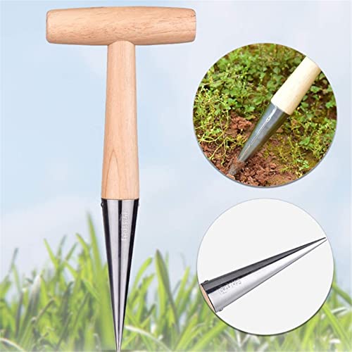 2 utensilios de acero inoxidable para siembra y trasplante miniatura 6