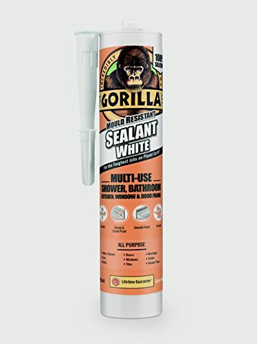 Image of 2 X Gorilla Glue All Purpose Mould Resistant Sealant White 295ml for Shower Kitchen Bathroom Windows & Door Frame