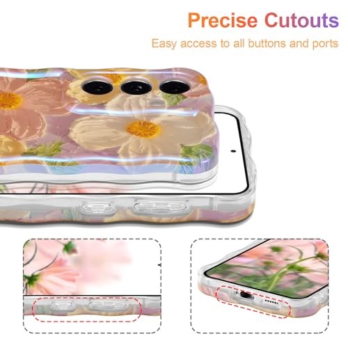 Coque Samsung S24 avec impression peinture à l'huile et reflets laser