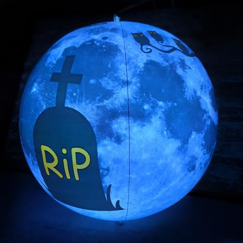 Ballon gonflable Halloween 60cm en PVC pour la décoration extérieure de pelouse