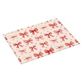 Diseño reversible elegante: el lazo rosa impreso en la parte delantera añade un toque decorativo, mientras que la parte posterior gris liso permite un uso reversible. Ya sea que necesite una encimera de cocina mate para platos diarios o una alfombra de secado mate durante las vacaciones, esta sala combina practicidad y atractivo estético