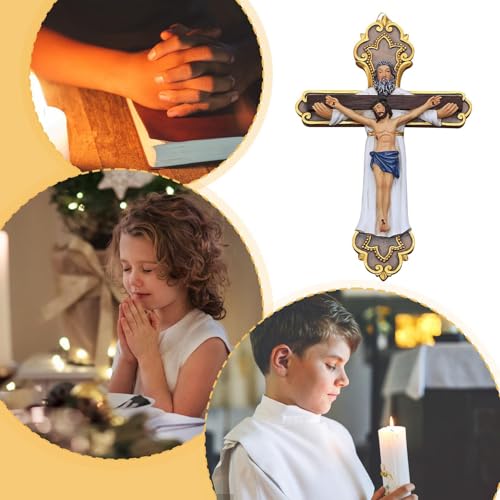 Decoración de pared religiosa para crear un altar de oración en casa con Jesús en resina 6