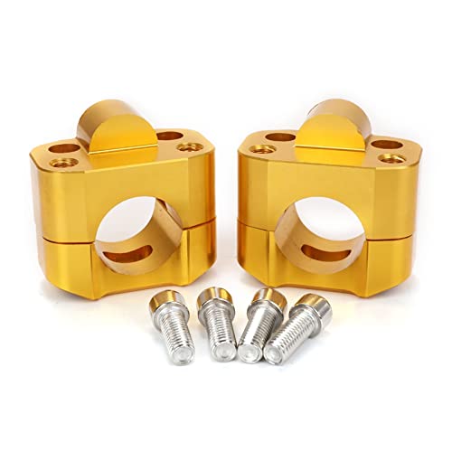 Manillares para Suzuki CNC Aluminio Motocicleta Pit Dirt Bike Manillar Gordo Barra Adaptador Manillar Montaje Elevador Abrazadera 7/8 '1-1/8 Motocicleta 1 Par Elevadores Manillar Motocicleta