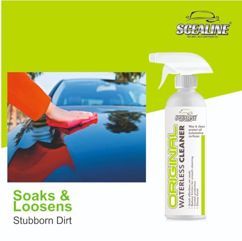 Image of Clean & Shine Waterless Car and Bike Wash Spray 500ml | All-in-One Exterior Cleaner for Paint, Glass, Plastic, Chrome & Wheels | Multipurpose Polish, Streak-Free Shine With Microfiber Cloth