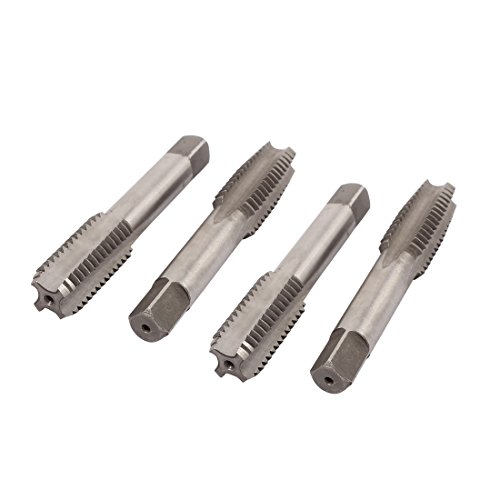 Aexit Metric Tapper Spiral Point Straight Fluted Screw Thread Machine Tap Silver Tone M12 4pcs (ff09f86e87e28fa34adb6642e681035a)