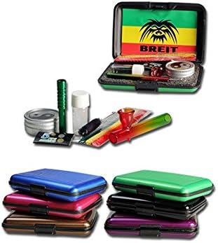PatchouliWorld Pure Pipe with One Hitter Set for On the Go with Brush, Pipe Cleaner, Tin, Sieves