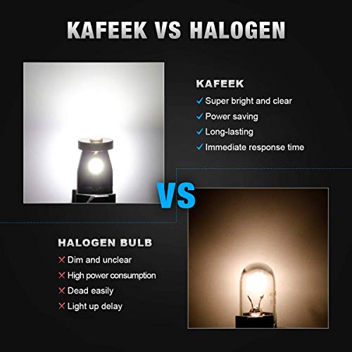 image for KAFEEK 20x T10 Wedge 194 168 2825 W5W LED Bulbs, Super Bright 3-3030 C