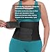 MAMODY Postpartum Belly Band abdominal Binder for Natural Delivery & C-Section, Adjustable Compression Wrap, Abdominal Support Belt (Black, Large)
