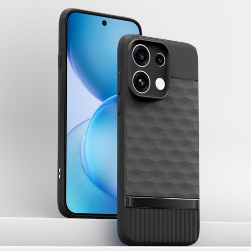 Image of Outlouders Back Cover for Oppo Reno 16c 5G | Full Camera Protection | TPU Soft Flexible Shockproof Bumper Case (Black)
