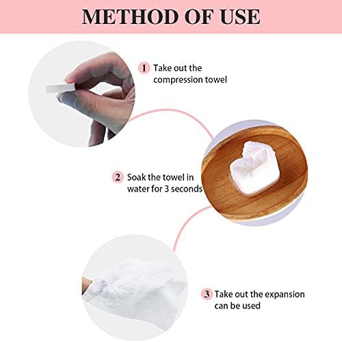 100 Pieces Soft Compressed Towels, Portable Thicken Coin Tissue Mini Soft Towel for Travel/Beauty/Outdoor Sports