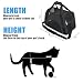 YLONG Transporttasche für Katzen und Hunde, von Fluggesellschaften zugelassen, weiche Seiten, tragbar, faltbar, für Haustiere(M, Black)