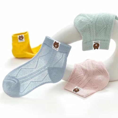 5 pairs - sweet and cute cartoon comfortable delicate breathable lace socks for girls3