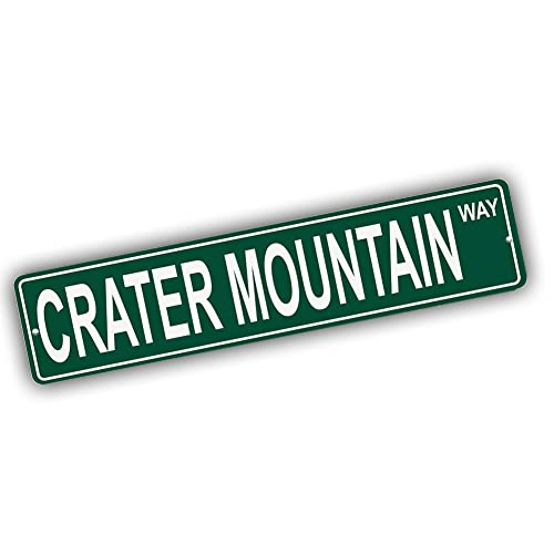 Brotherhood Aluminum Street Marker for Crater Mountain - Wyoming Wall Decor