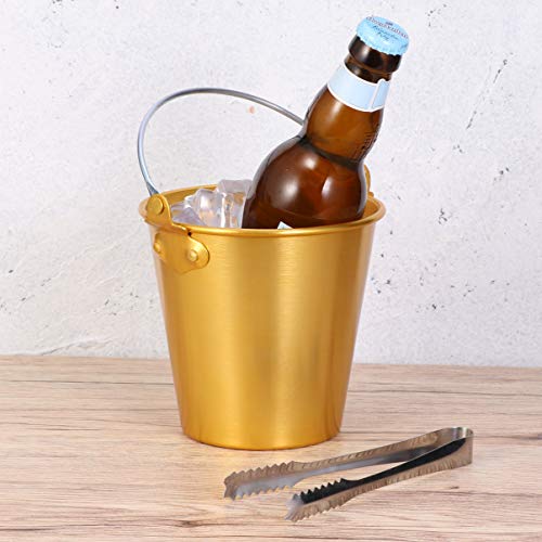 Balde de gelo grande Doitool, aço inoxidável, champanhe, balde de gelo, refrigerador de vinho para b