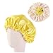 ARTSEWPLY Cappello Notte Regolabilper Doppio Berretto Elasticizzato per Giallo per Tenere Ordine Durante per Lavarsi immagine
