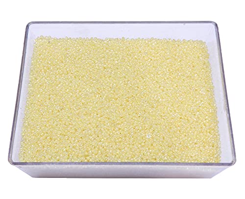 3300pcs 3mm Glass Seed Beads 8 Colors 8/0 Size 8/0 (Approx 2.6-3mm) Mini Pony Beads for Kids Colors to Choose from Yellow - Image 2