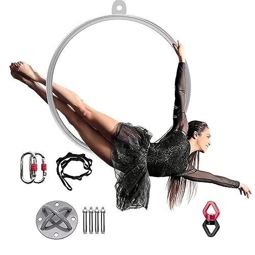 Aerial Hoop Kit, Edelstahl Single Point Design, für Tanzstudio und Aerial Fitness