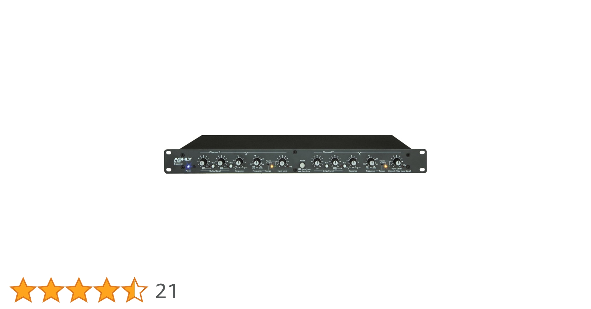 Ashly XR-1001 Crossover 2 Way Stereo and 3 Way Mono XLR and 1/4