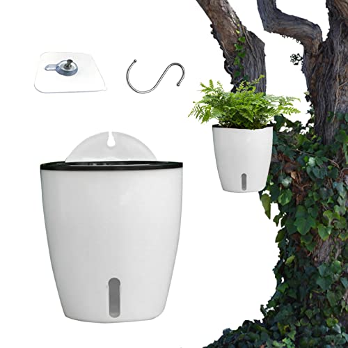 Yajimsa Fioriera da Appendere alla Parete | Vaso da Fiori sospeso autoirrigante per Piante da Interno | Piante da Appartamento Fiori Fioriera per Erbe aromatiche per casa, Ufficio, Appartamento