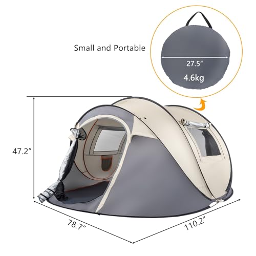 Carpa de Camping Instantánea con Protección UV y Resistente al Agua miniatura 2