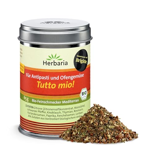 Herbaria Tutto mio! bio 65g M-Dose – fertige Bio-Gewürzmischung für Antipasti, eingelegtes...