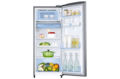 Image of Samsung 183 L, 2 Star, Digital Inverter, Direct-Cool Single Door Refrigerator (RR20H2712S8 /NL, Silver, Elegant Inox, Single Touch Defrost, 2026 Model)