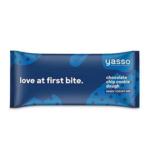Yasso Frozen Greek Yogurt Bars Chocolate Chip Cookie Dough, 4-Count Box (Case of 8)