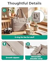BAGSMART Small Tote Bag for Women, Work Teacher Bag with Zipper Closure — image 6
