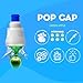 Pop Cap Green Apple Flavored Liquid Water Enhancer Bottle Cap, 10-Pack, 5mL 0.169 fl oz