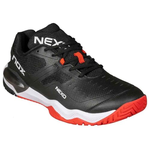 Pickleball Shoes Men Women Pickleball LUX Nexo Black/RED Lava – Unisex Court Shoes w/AGG Technology, Lateral Support3
