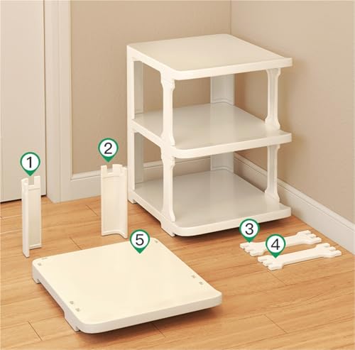 Rangement chaussures vertical plastique Nizer étagère empilable petit espace et meuble placard - 6