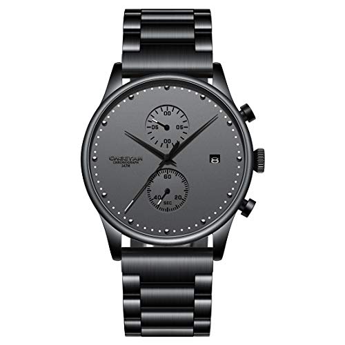 CHEETAH Herren Uhren SCHWARZ Analog Quarz Uhr 3ATM wasserdichte Business Style Uhr Cover