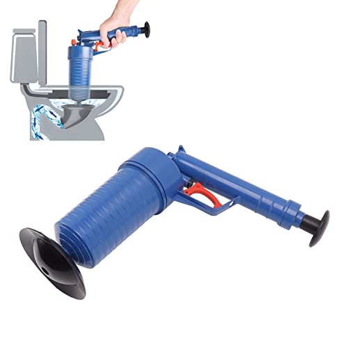 Toilet Plunger Set, Drain Clog Remover with 4 Sized Suckers, High Pressure Air Drain Blaster Gun, Tub Drain Cleaner Opener for Sink, Toilets, Bathroom, Kitchen