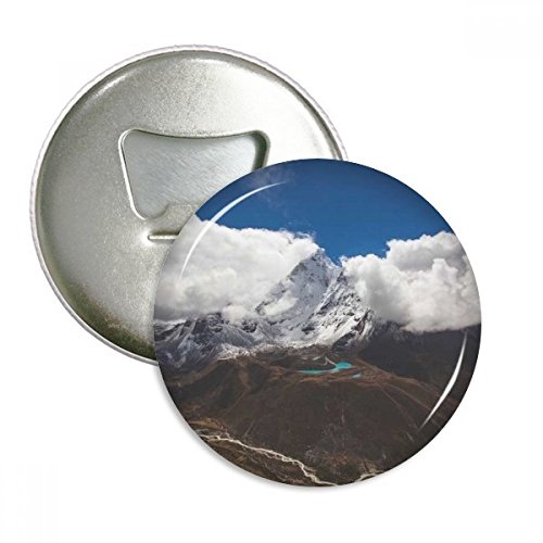 Cadeau argent aimants de poche sciences forestières bleu ciel paysage