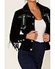 Scully Women's L152 Boar Suede Fringe Jacket (Blac... #1