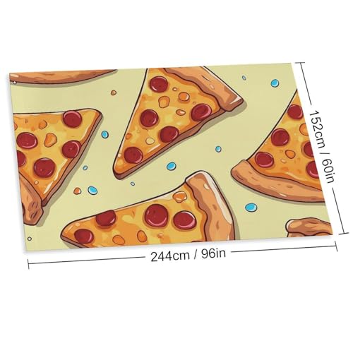 Drapeau pizza 60x90 cm en polyester 200D robuste pour jardin - 2