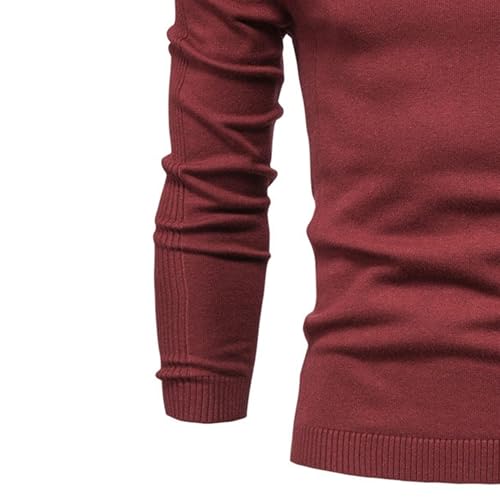 JEKE-DG Men's Lightweight Basic Knitted Pullover Fashion Stretch Solid Sweater Crew Neck Casual Warm Sweaters3