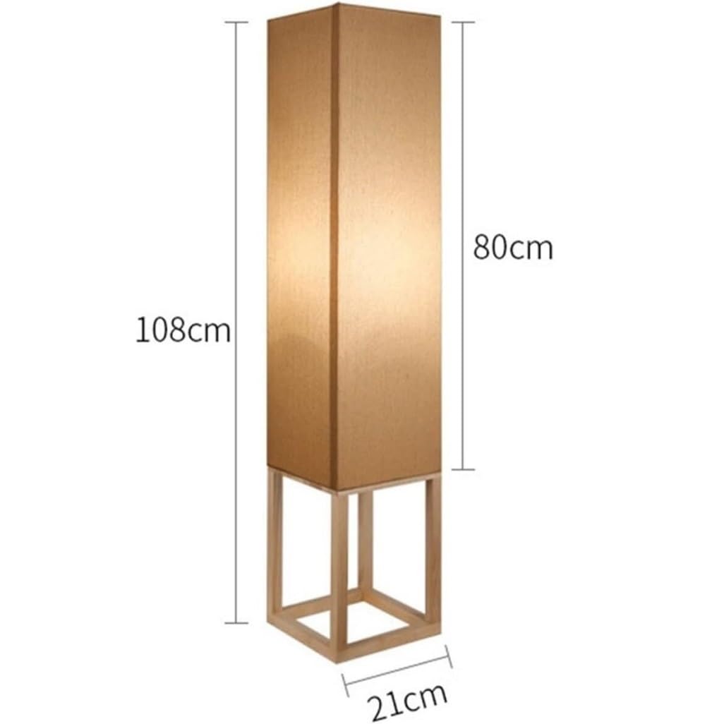 Lampa podłogowa do salonu lampa podłogowa drewno salon lampa podłogowa tkanina abażur europejska sypialnia lampa stojąca lampa stojąca światło