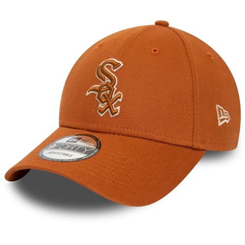 Casquette New Era 9Forty Chicago White Sox Outline noire strapback ajustable baseball