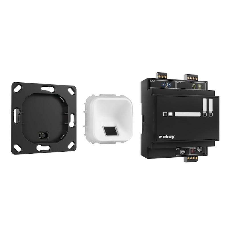 EKEY 203751 Set Lector de Huellas xLine para Montaje Empotrado, sin Marco, Blanco