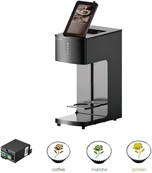 EVEBOT 3d Latte Art Coffee Printer Machine Automatic Beverages Food Selfie With WIFI Connection Printing Food safty grade Ink Cartridges (FM1-W-1Brown Ink)