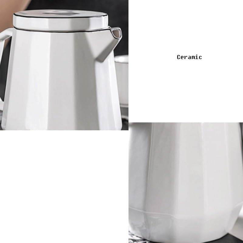 Nordic Coffee Cup Set White Ceramic Afternoon Tea Water Family Gathering Banquet Cups
