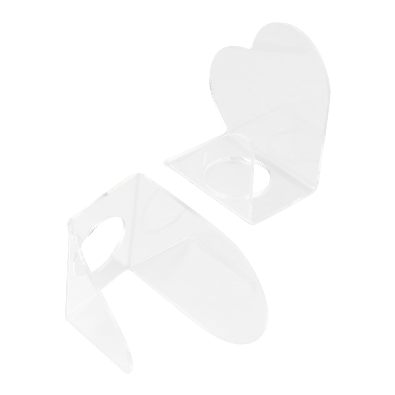 Mikinona 2 Pcs Acrylic Palette Makeup Spatula Tool Makeup Mixing Board Makeup Mixing Palettes Hand Makeup Palettes Makeup Pallete Eyeshadow Pallet Powder Makeup Make up Kit Acrylic Acid