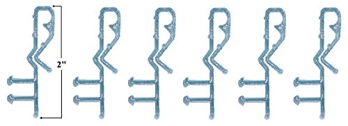 Shade Doctor of Maine 2 inch Hidden Channel Valance Clips for Horizontal Wood Mini Blinds from (6)