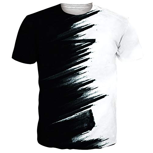 NEWISTAR Unisex 3D Druckten Sommer-beiläufige Kurze Hülsen-T-Shirts T-Stücke