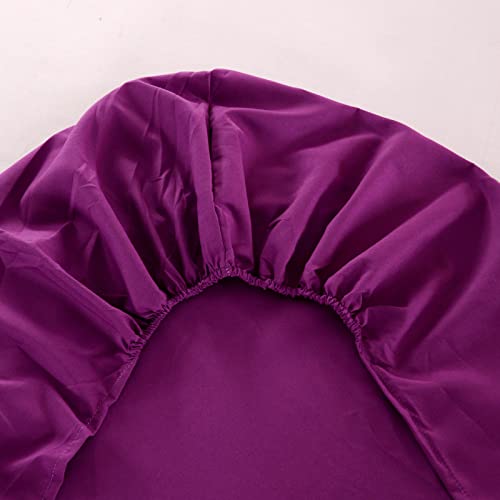 Drap-housse solide en polyester noir 90x200 avec bonnet 26cm élastique