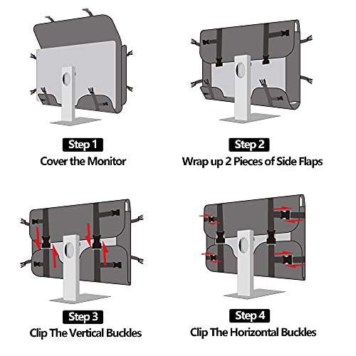 Trunab Carrying Case For 24" Monitors/Lcd Screens Compatible With Imac 21.5"/24", Protective Monitor Travel Bag With Padded Velvet Lining (Patented Design) #TOP6
