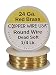 Red Brass Round Wire (Dead Soft) 1/4 LB. Choose Gauge (24Ga Spool - 200 Ft.)