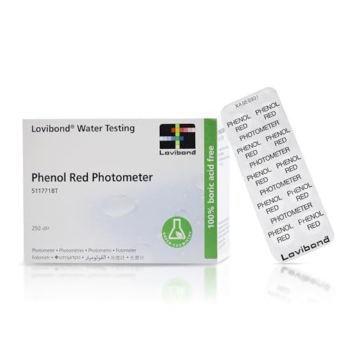 Lovibond Phenol Red Tablets - 250 Pack - Professional-Grade Reagents for Digital Photometers| Reliable, Easy-to-Use & Accurate Water Testing